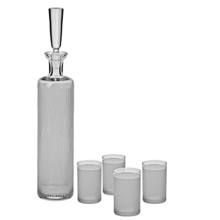 Ravenscroft Crystal Ravenscraft Crystal W7383 Crystal Vodka Decanter Set- Set of 5 W7383